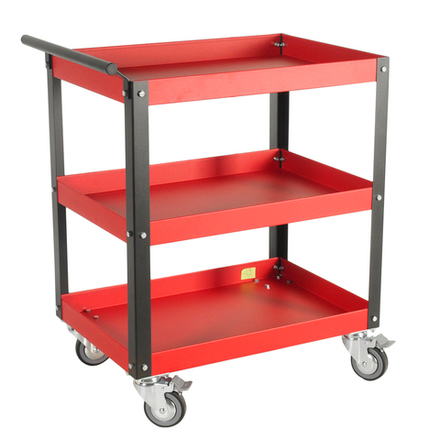 Тележка инструментальная 3 полки (JTC-5921) открытого типа 684х469х870мм JTC