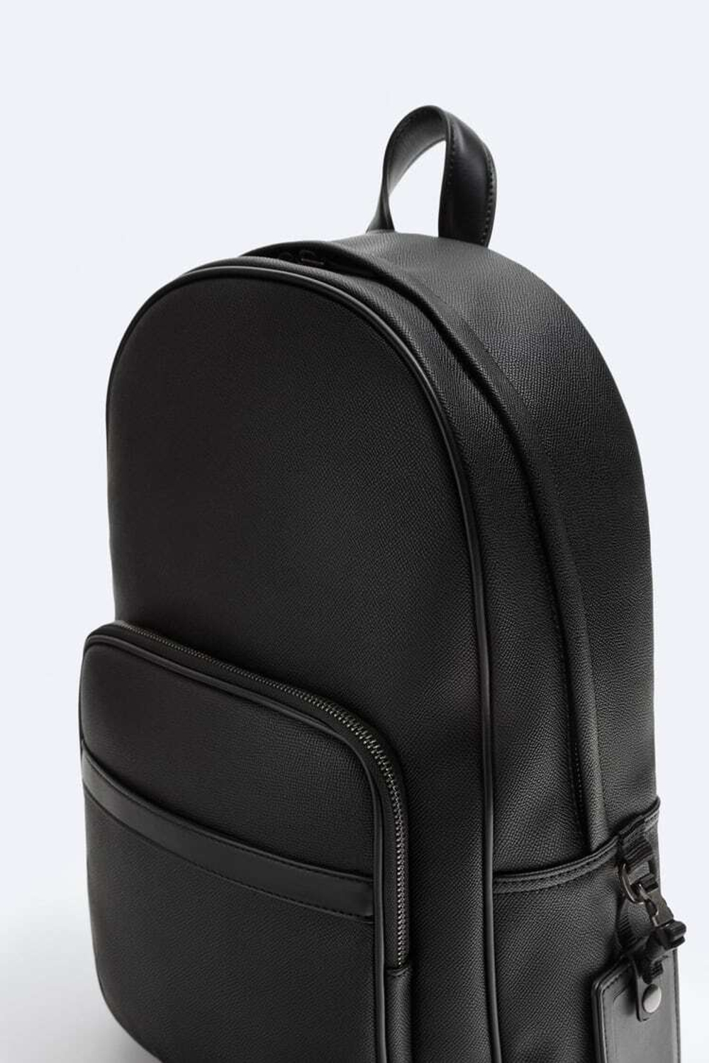 Zara man leather backpack online