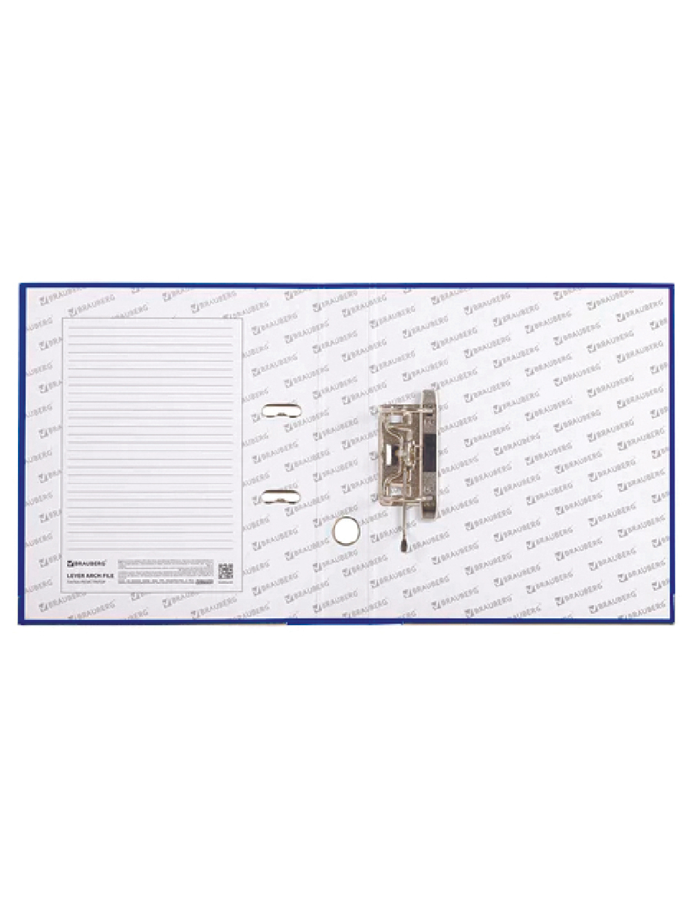 Папка-регистратор, покрытие пластик, 50 мм, ПРОЧНАЯ, с уголком, BRAUBERG, синяя