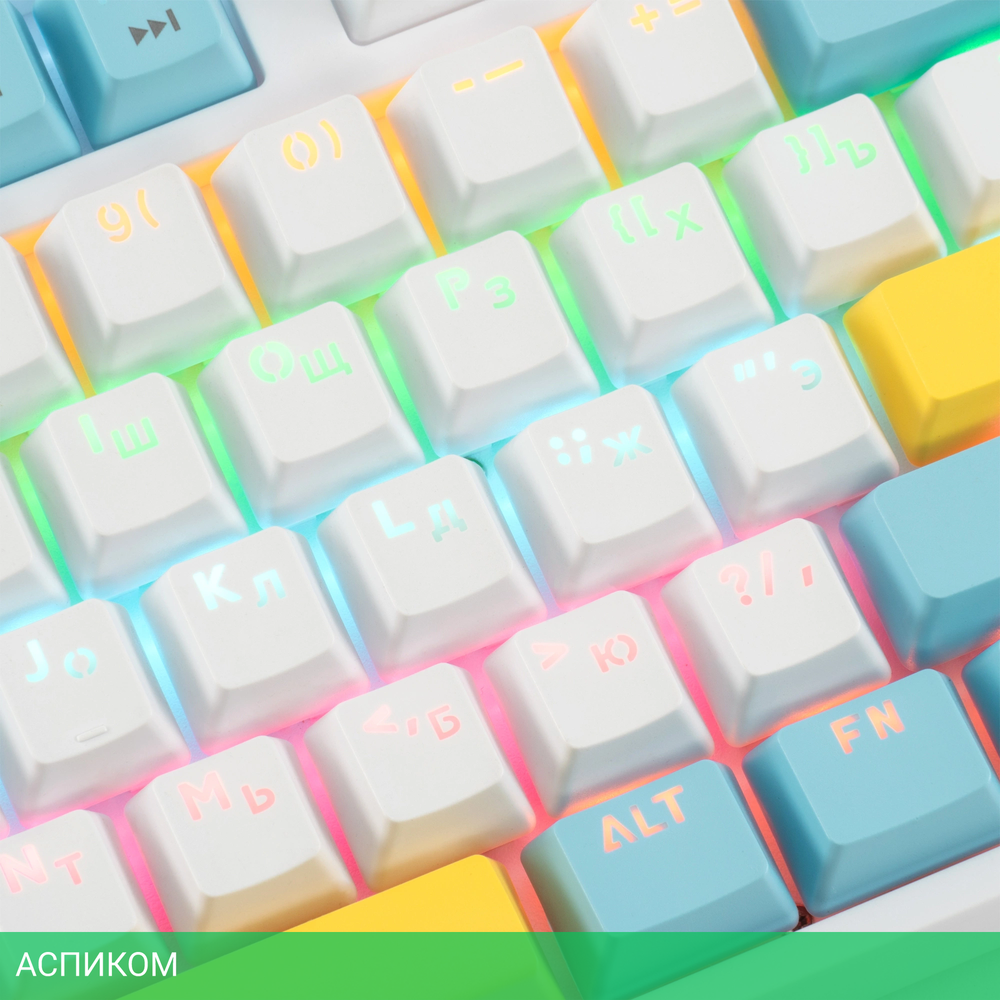Клавиатура Oklick K951X белый (1901079)