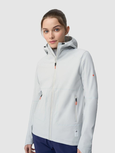 Зимняя беговая куртка GRI Темп 5.0 женская светло-серая