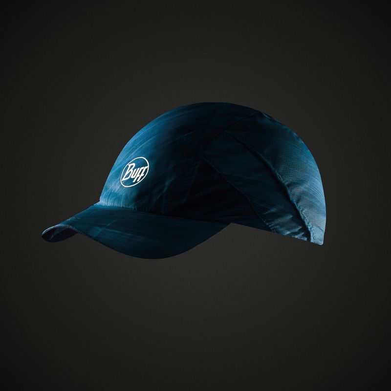 Спортивная кепка для бега женская Buff Pro Run Cap R-B-Magik Turquoise Фото 3