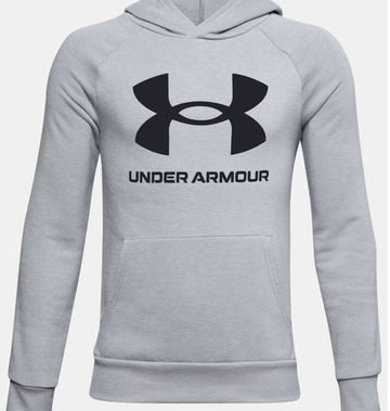 Кофта для мальчика теннисная Under Armour Rival Fleece Hoodie - серый