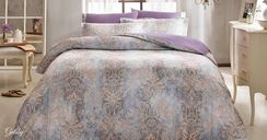 Постельное белье  GATSBY фиолетовый TIVOLYO HOME Турция