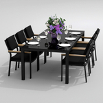 Стол обеденный Ideal Patio КАНА карбон 220x100