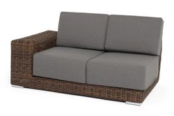 "Капри" модуль диванный правый с подушками, цвет коричневый