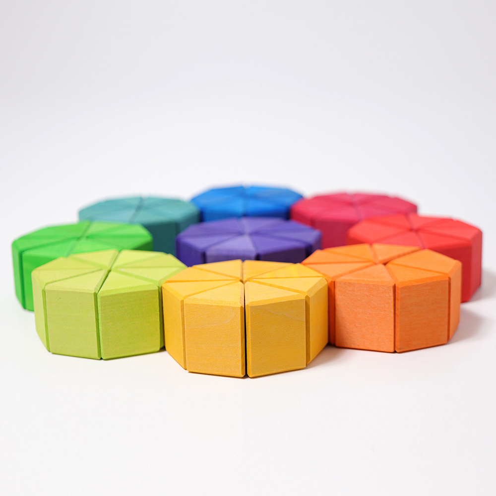 Деревянная обучающая мозаика "Октагон", 72 детали