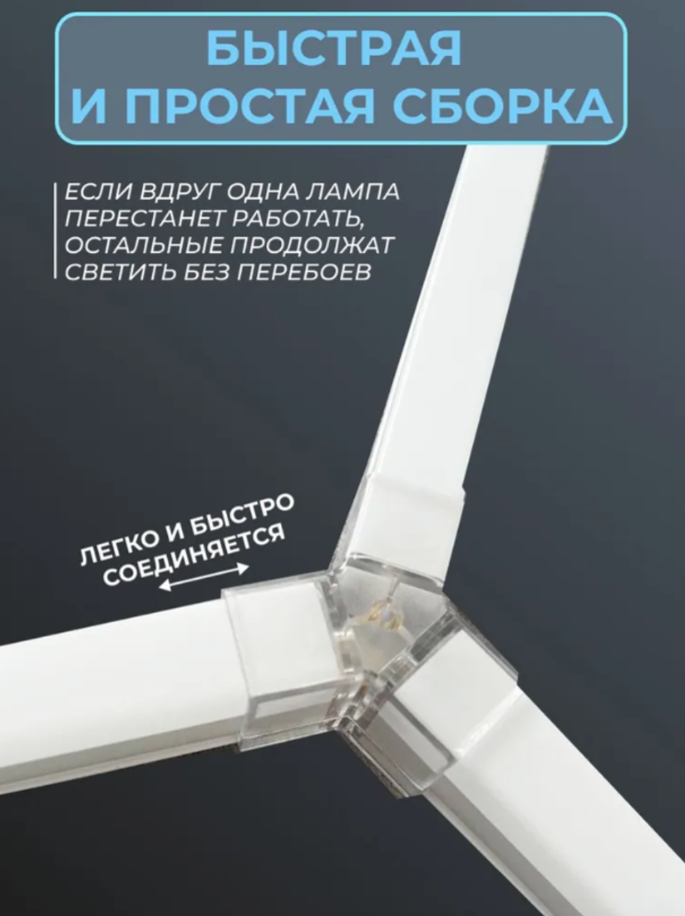 Светильник потолочный светодиодный модульный СОТЫ 570Вт 220В, комплект модульного LED освещения