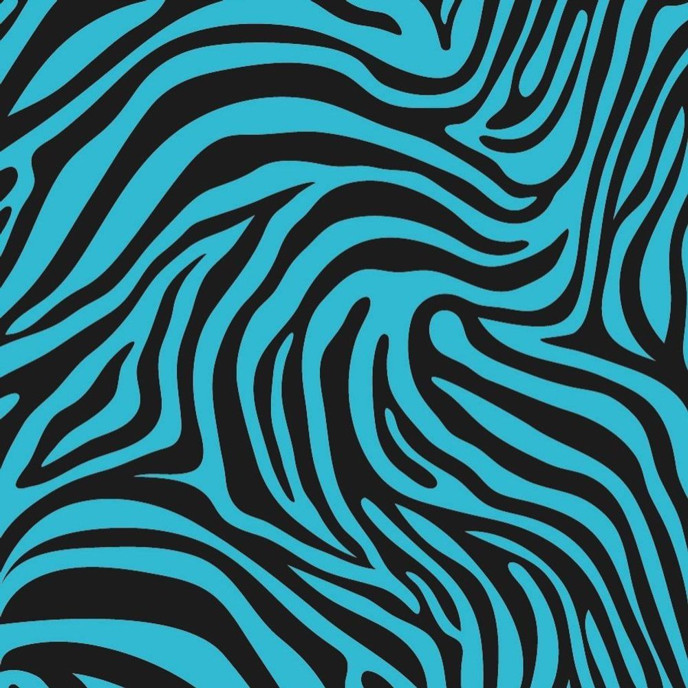 Бумага упаковочная Миленд, 70*100 см "Голубая зебра" (10 листов в рулоне)