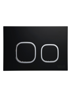 Кнопка для инсталляции черная матовая WeltWasser  WW AMBERG RD-BL   10000005535