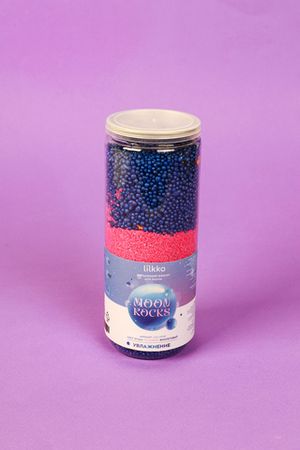 Мерцающий жемчуг для ванны "Moon Rocks", 300г, конфетный, вода розово-фиолетовая