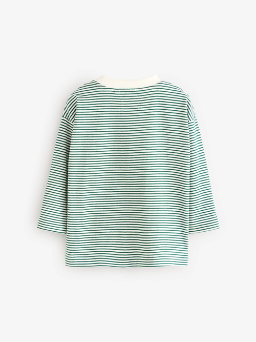 Лонгслив для мальчика Next B58-107, Молочный, Зеленый