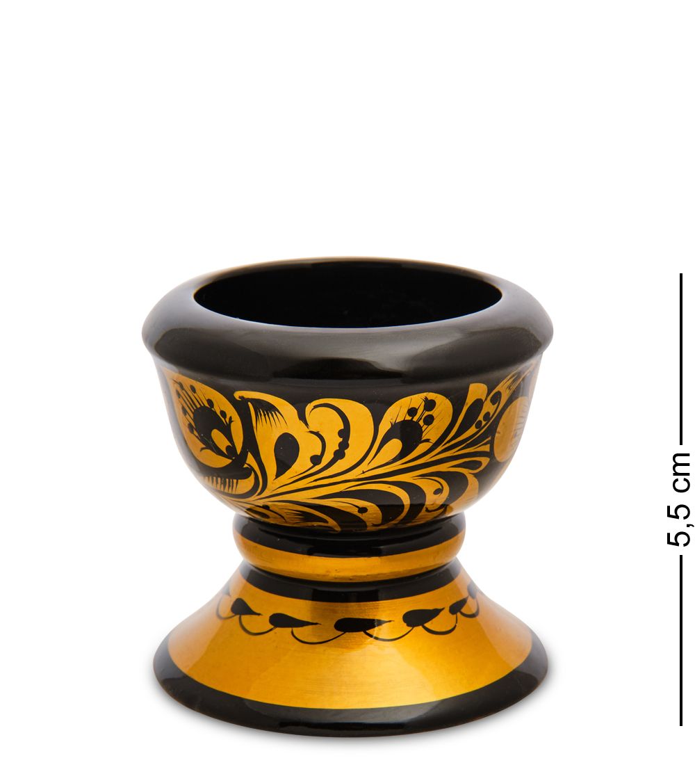 Народные промыслы ХЛ-083/1 Подсвечник 55*55 (Хохлома)