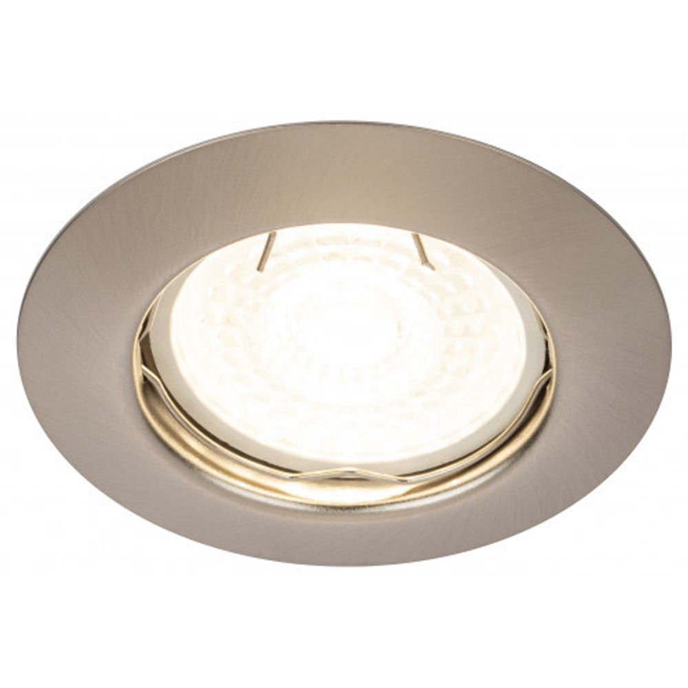 ST3 SN Светильник ЭРА штампованный MR16,12V/220V, 50W сатин никель