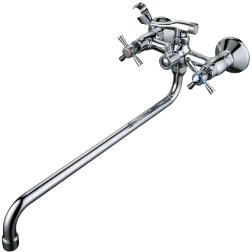 14041 Смеситель двухвентельный для ванны "GANZER"  (8/1шт)