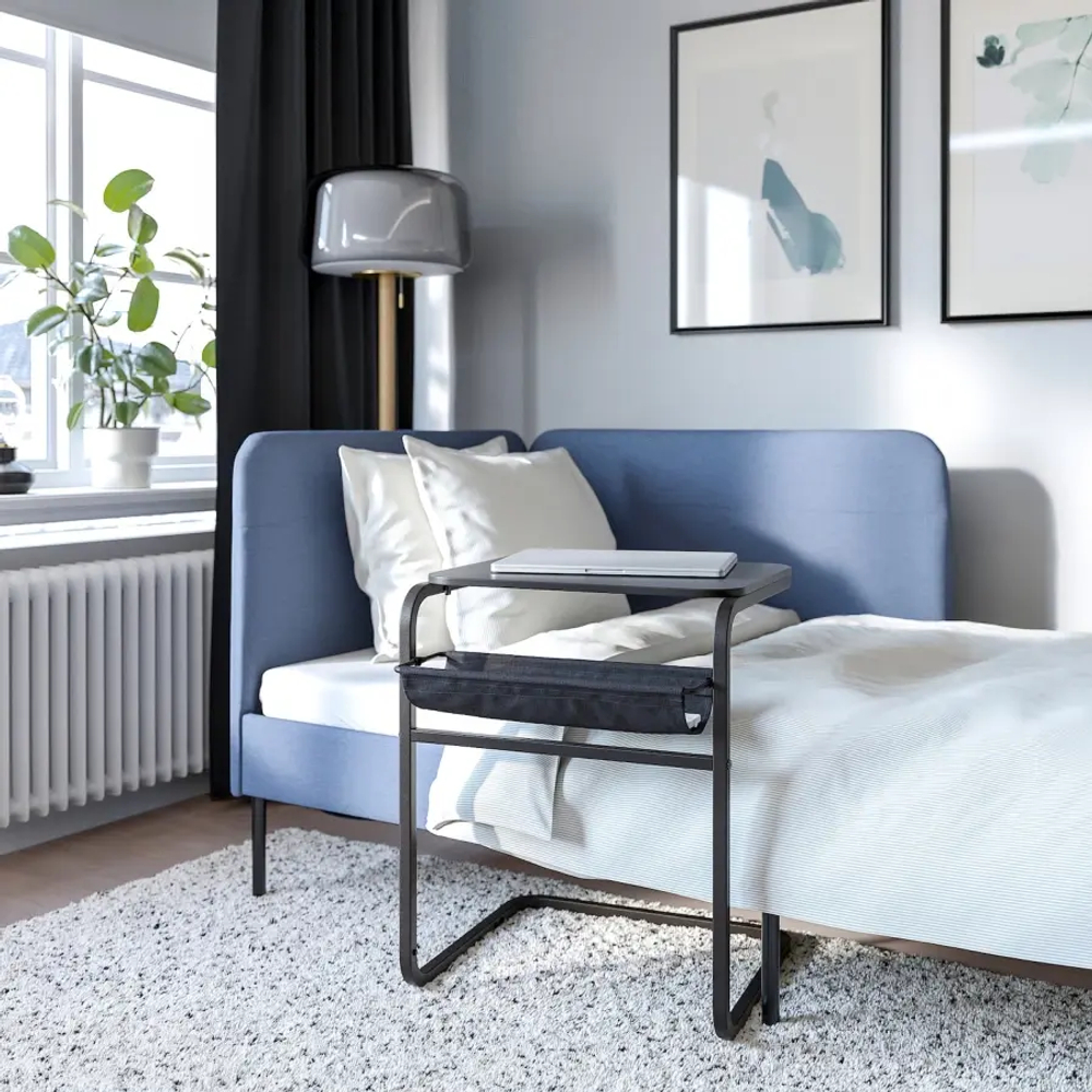 Столик придиванный -  IKEA OLSERÖD/ОЛСЕРОД ИКЕА, 63х53х50 см, черный