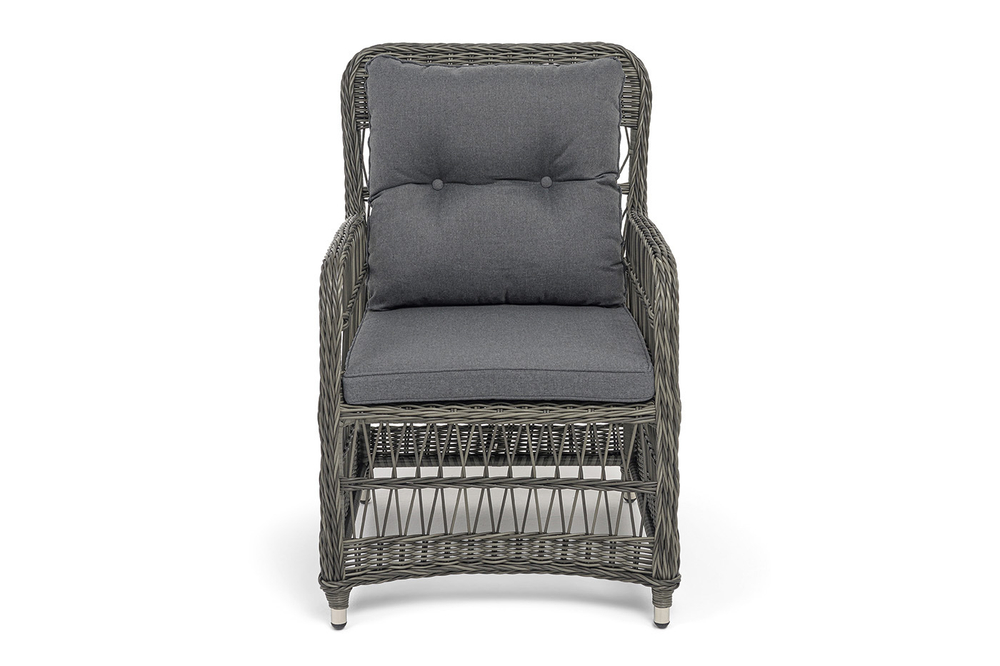 "Цесена" кресло плетеное из искусственного ротанга, цвет графит