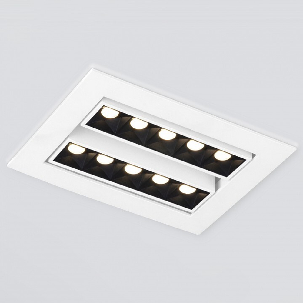 Встраиваемый светильник Elektrostandard 9923 LED 20W 4200K белый/черный