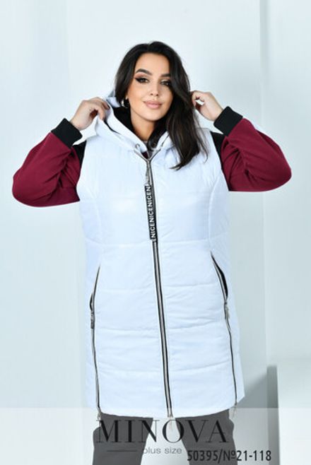 Костюм 21-118-марсала-белый Minova Фото 2