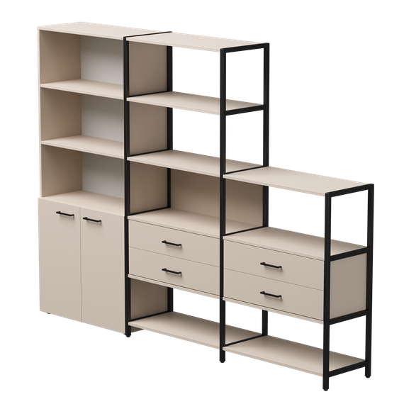 Набор стеллажных систем №12 Everprof EVO 2435x385x1840