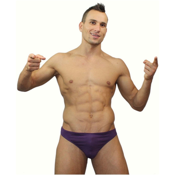 Мужские трусы стринги баклажан Romeo Rossi Dream String RR1005-5