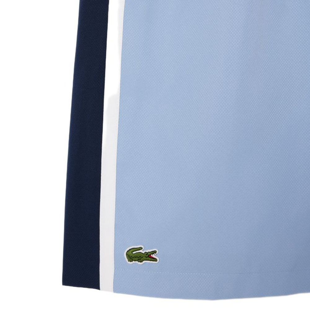 Мужские теннисные шорты Lacoste Sport Colourblock Panels Lightweight - light blue/navy blue/white
