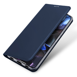 Чехол книжка из PU кожи синего цвета от Dux Ducis для Google Pixel 10 Pro XL, серия Skin Pro Series Case