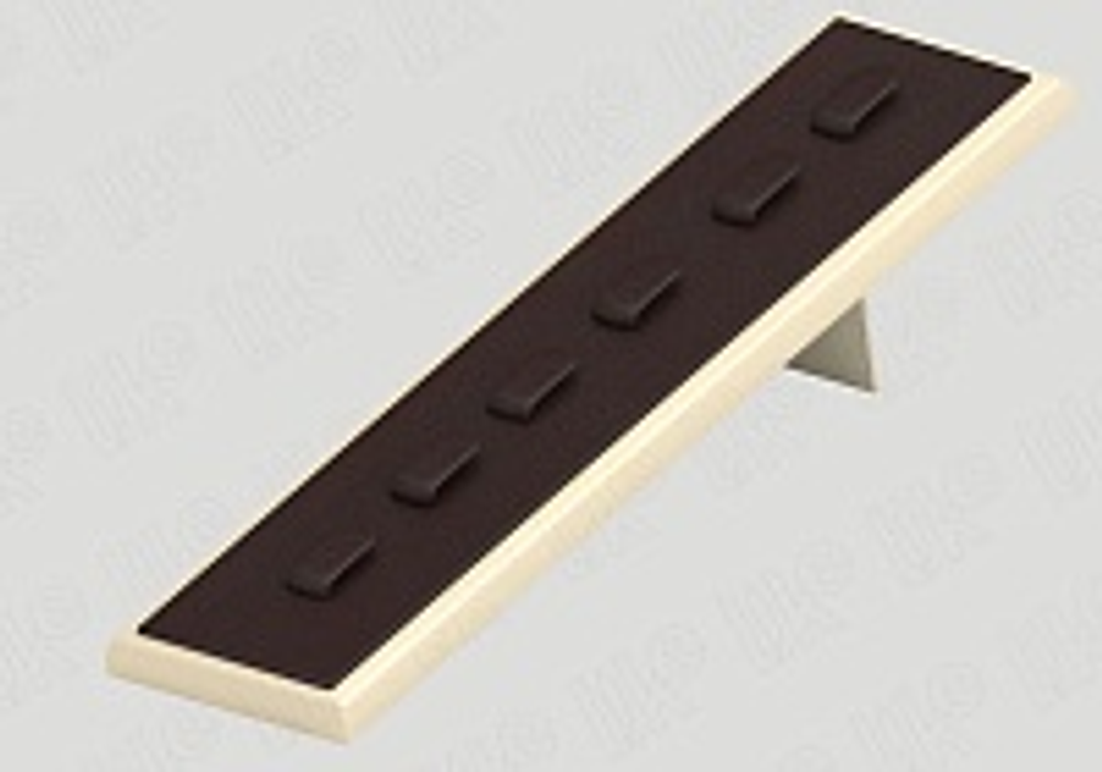 Подставка для 6 колец/наклонная/6 язычков/накладка/ножка/ф.№6 (резинка)