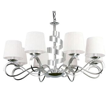 Люстра подвесная OML-60103-08 хром Omnilux Genoa