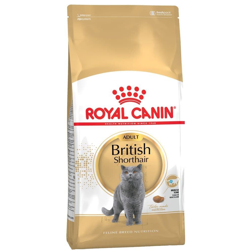 Сухой корм ROYAL CANIN British Shorthair для взрослых кошек породы Британская короткошерстная, пакет 400г