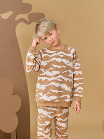 Свитшот оверсайз Mjölk Песчаные узоры