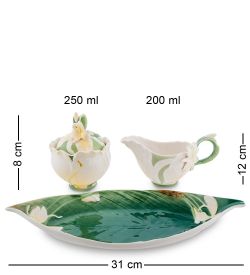 FM-38/ 2 Набор сахарница и молочник «Лилия» (Pavone)