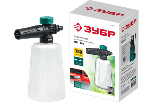 Пеногенератор ЗУБР Миг-180 0.75 л, для минимоек с пистолетом 70401-180