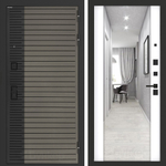 Входная дверь Бункер BN-15 - Зеркало максимум Белый софт