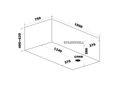 Акриловая ванна Bas (Бас) Нормана 150х75, с каркасом