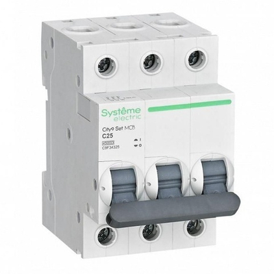 Автоматический выключатель City9 Set 25А С 3П 4,5кА Systeme Electric (автомат электрический) C9F34325