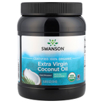 Swanson Vitamins, Сертифицированное 100% органическое кокосовое масло первого отжима, 1,53 кг (3 фунта 6 унций)