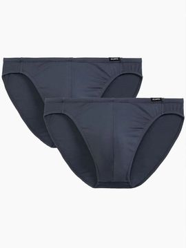 Мужские трусы слипы (2 шт) мини Basic 2BMP-014 графитовые