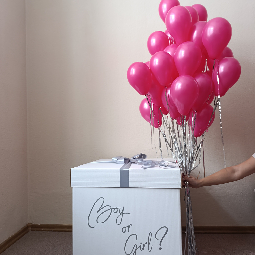 Коробка для гендер-пати 30 мини шаров