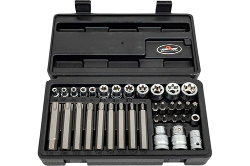 Набор головок внутренних и насадок TORX (35 пр; Е4-Е20; Т10-Т70) СЕРВИС КЛЮЧ 76460
