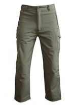 Брюки Shark Skin Soft Shell oliv с флисом