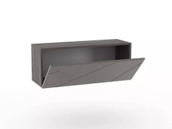 НМ 014.21-01 Шкаф навесной Summit / ясень анкор тёмный / графит софт (открывание вниз)