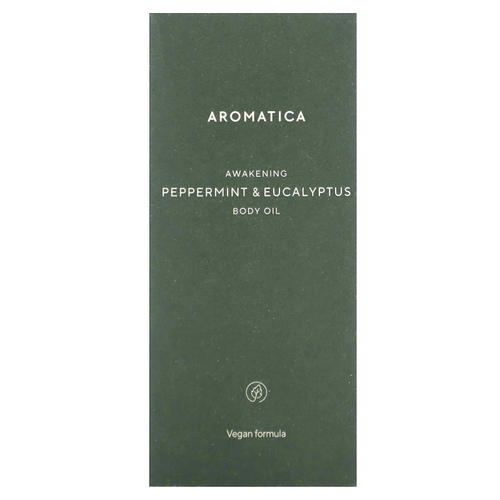 Aromatica, Awakening, масло для тела, перечная мята и эвкалипт, 100 мл (3,3 жидк. унц.)