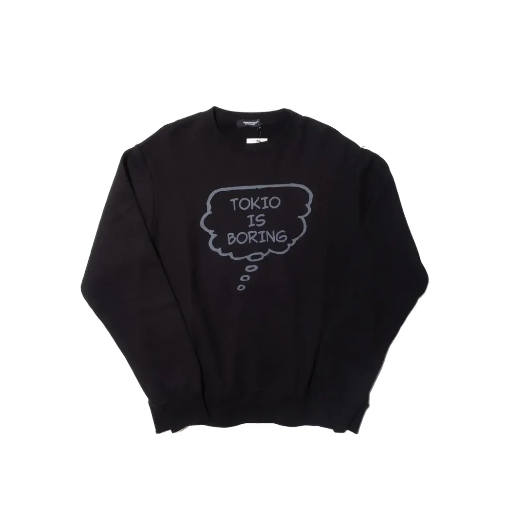 UNDERCOVER СВИТШОТ ЧЕРНЫЙ TOKIO IS BORING
