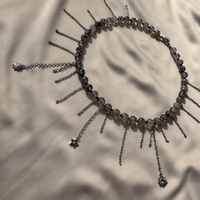 Колье «Лунные кружева» — агат «Вены Дракона»