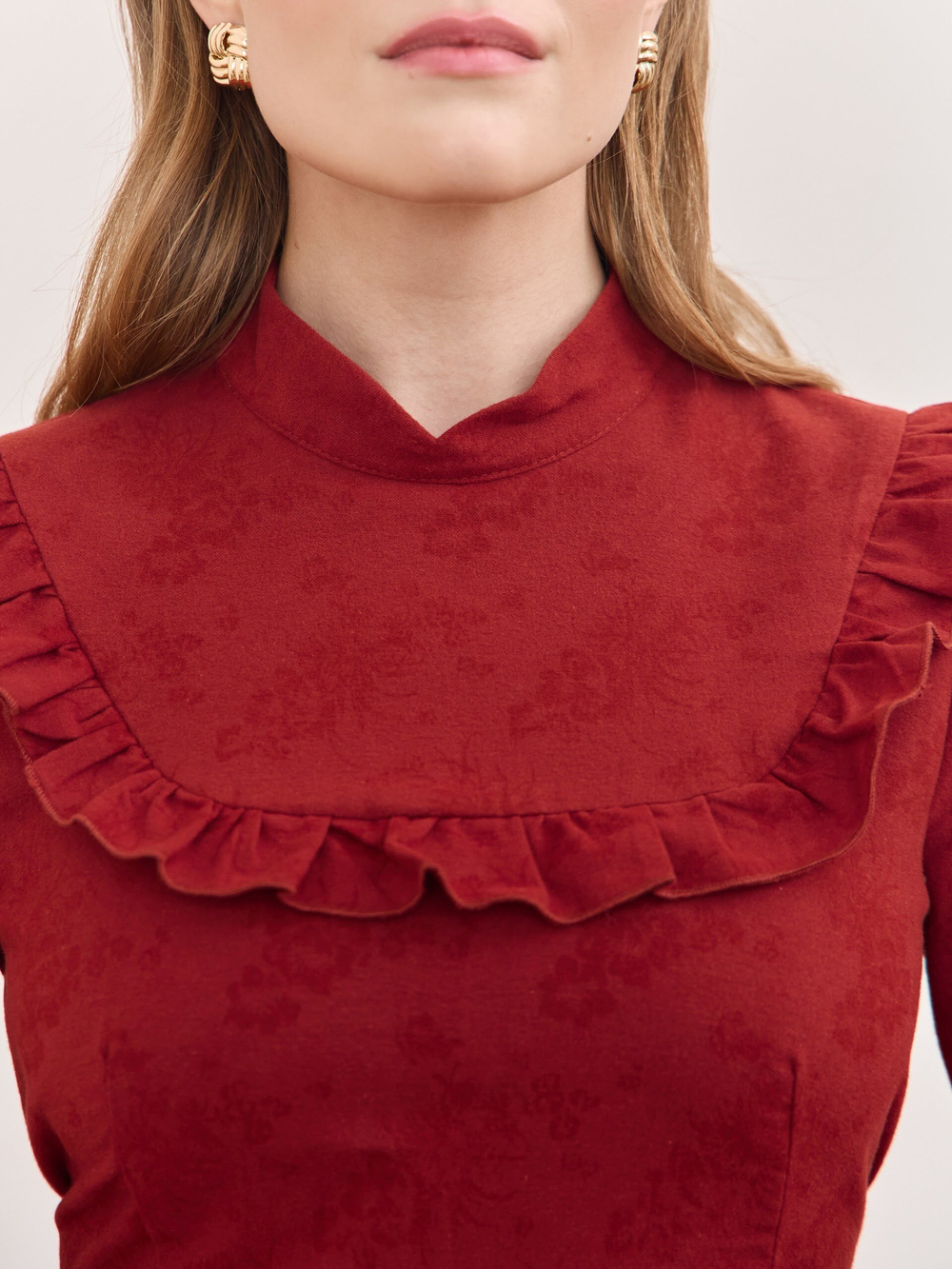 Платье с вшитой манишкой