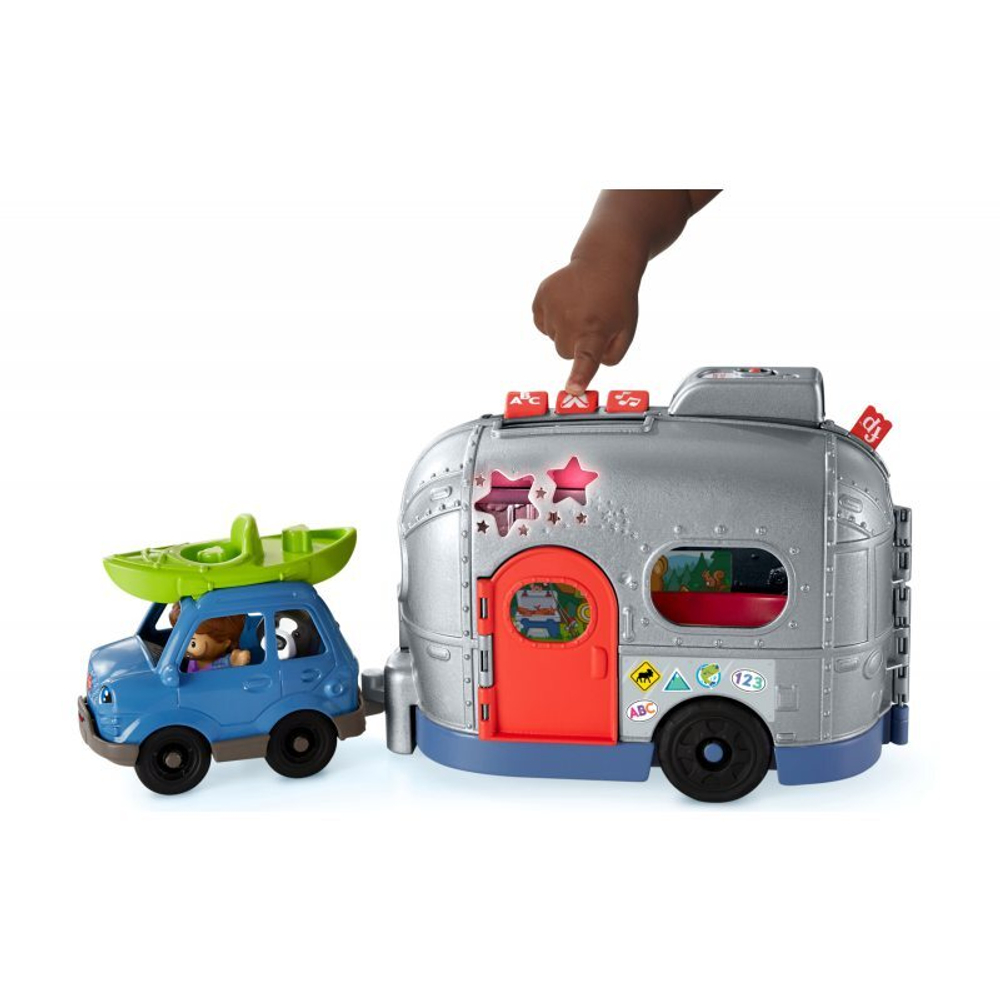 Fisher-Price Little People - Образовательный кемпер маленького исследователя + 2 фигурки + аксессуары HJN43