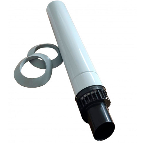 Удлинитель для дымохода коаксиального конденсационного Ferroli диам.100/150 мм KIT ASP./SCAR. ORIZ