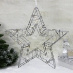 Сувенир с подсветкой «Звёздный день» 35*4*35 см (батарейки 2 AA), Белый (свечение-теплый белый)