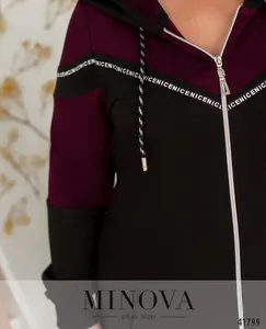 Платье 8-258-чёрный-марсала Minova